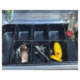 Vintage Fishing Tackle Box Loaded with Antique and Vintage Lures and More!