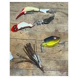 Vintage Fishing Tackle Box Loaded with Antique and Vintage Lures and More!