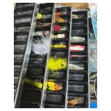 Vintage Fishing Tackle Box Loaded with Antique and Vintage Lures and More!