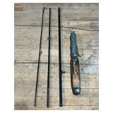 Antique SAMSON (Torrington, CT) Steel Fishing Rod, 62.5"