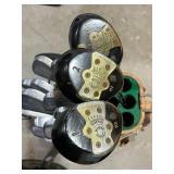 Vintage Bobby Jones Spalding Golf Clubs and Pull Cart