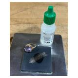 Vintage 14K Yellow Gold & Tanzanite Ring (Size 4), 12.5mm Stone (5.2 grams) - Read Description