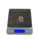 Vintage 14K Yellow Gold & Tanzanite Ring (Size 4), 12.5mm Stone (5.2 grams) - Read Description