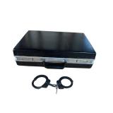 Vintage Samsonite Briefcase with Vintage Handcuffs (Made in England)