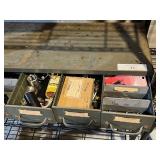 RARE Vintage Equipto (Aurora, IL) Industrial Storage Cabinet (34" W x 13.75" T x 12" D) with Hardware - Bring Help To Remove