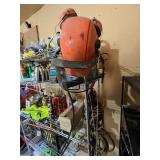 Garage Shelving Unit #3 Loaded with 4-Ton Hydraulic Hand Jack, Husqvarna Pro Forest Helmet System, and More! - Shelving Unit Included