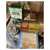 Garage Shelving Unit #3 Loaded with 4-Ton Hydraulic Hand Jack, Husqvarna Pro Forest Helmet System, and More! - Shelving Unit Included