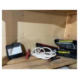 AUDI Emergency Car Kit including Jack, Jumper Cables, and Air Compressor