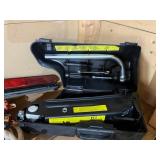 AUDI Emergency Car Kit including Jack, Jumper Cables, and Air Compressor