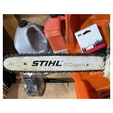 Stihl MS250 Gas Chain Saw & Stihl MSA 160C Electric Chain Saw with Extras