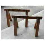 Pair of Wooden Saw Horses