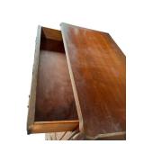 Vintage 5-Drawer Wooden Tall Boy Dresser (Manufacturer Unknown)