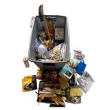 Painting Supplies, Vintage Coffee Cans, Like New Craftsman Drill Grinding Attachment, and More!