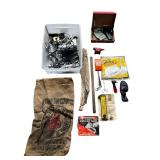 Assorted Tools & Hardware including Vintage Museum of Science and Industry (Chicago) Mini Anvil, Eau Claire Sand & Gravel Bag, and More!