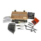 Tool Lot including Vintage Craftsman 10-Piece 12 Point Metric Combination Wrenches, New Stihl Safety Glasses, and More!