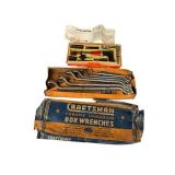 Vintage Craftsman Chrome Vanadium Box Wrenches & Vintage Super Driver Set