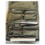 Vintage US Army Green Canvas Tote Bag Loaded with Tools - DeWalt, Craftsman, and More!