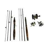 Antique Fishing Rods & Reels - Horton Steel Fishing Rod, Brookdale Metal Fishing Rod, Bronson Mercury 2550 Reel and More!