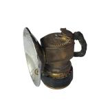 Vintage JUST-RITE Brass Carbide Coal Miner
