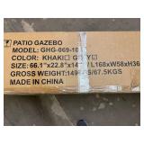 10ft x 12ft Grey Outdoor Patio Gazebo