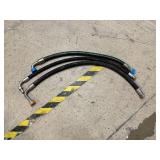 3 Hydraulic Hoses with Fittings