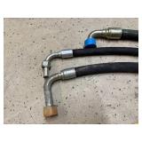 3 Hydraulic Hoses with Fittings