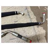 3 Hydraulic Hoses with Fittings