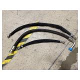 3 Hydraulic Hoses with Fittings