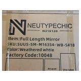 Trvone Arched Full Length Mirror Solid Wood Frame