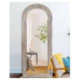 Trvone Arched Full Length Mirror Solid Wood Frame