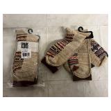 2 x 3ct Packs of Tan Muk Luks Socks
