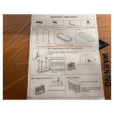 Leather and Metal Shoe Storage Rack and Bench - Brown and Black