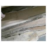 Stack of 7 pieces live/rough cut lumber not sure what type