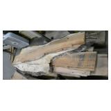 Stack of 10 pieces live/rough cut lumber not sure what type