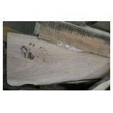 Stack of 10 pieces live/rough cut lumber not sure what type