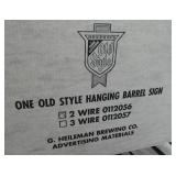 Pool table style beer light - Old Style keg