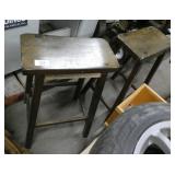 Set of wood bar stools
