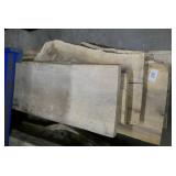 Stack of 6 pieces live/rough cut lumber not sure what type