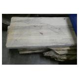 Stack of 6 pieces live/rough cut lumber not sure what type