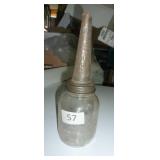 Antique 1922 MOBIL E Oil bottle