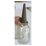 Antique 1922 MOBIL E Oil bottle