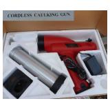 Cordless caulking gun with 3 extra batteries and chargers