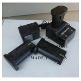 Cordless caulking gun with 3 extra batteries and chargers