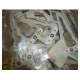 large group of key blanks