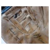 2 baseball gloves