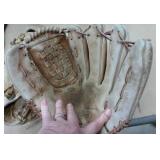 2 baseball gloves