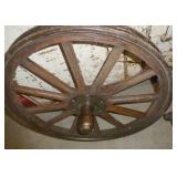 Nice Ford Model T wood spoked wheel