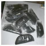 15 padded knife pouches, zipper closure