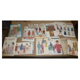 Large group of kids sewing patterns