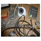 Variety of tools - bearings, pressure regulators, lock nuts, camera, air filter, scanners